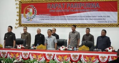 Pj. Bupati Sampaikan Rencana Pembangunan Jangka Panjang Daerah Kabupaten Tubaba Tahun 2025-2045 Pada Sidang Paripurna