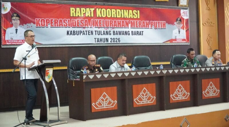 Pemkab Tubaba Dorong Percepatan Koperasi Merah Putih, Bupati Buka Rakor Kabupaten