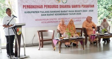 Pengurus DWP Tubaba Masa Bakti 2024–2029 Dikukuhkan, Perkuat Peran sebagai Mitra Strategis Pemerintah