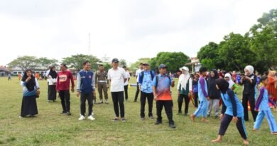 Bupati Tubaba Tinjau Seleksi O2SN Tingkat Kecamatan di Lambu Kibang